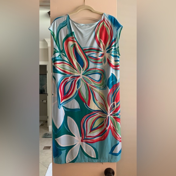 Chico’s Colorful Knee Length Dress in Chico’s Size 2 - NWT - Picture 1 of 7